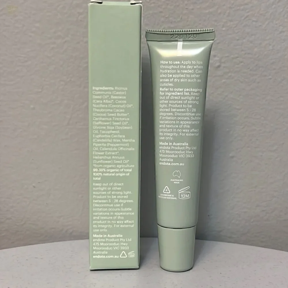 🌟 Endota Organics Hydrating Lip Balm